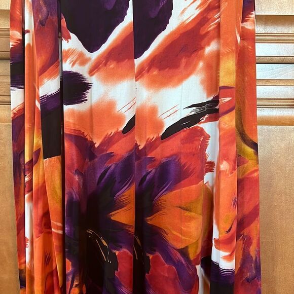 Bisou Bisou Michele Bohbot Beaded Floral Dress Sz 16 Multicolor Knee Length - Picture 8 of 11